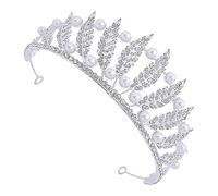 Diadème générique pour femmes, reines de mariée, princesses, jeunes filles, pour mariages, anniversaires et concours (Couleur : Or) (Argent)