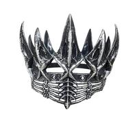 Diadème gothique pour Halloween, fête, bal de fin d'année, argent, 19 x 22 cm