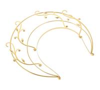 Diadème Halo Or en Alliage, Couronne Vintage Élégante | Cérémonie et Réception, Port Facile, Finition Artisanale Soignée, Style Chic Classique