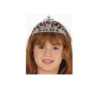 Diadème - MES VERRINES - Couronne princesse - Rose - 5 brillants - Coeur central