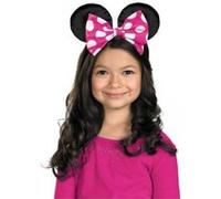 Diadème Minnie Mouse petits noeuds rose rose G