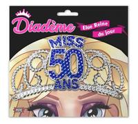 DIADEME MISS 50 ANS BLEU
