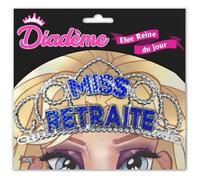 DIADEME MISS RETRAITE BLEU