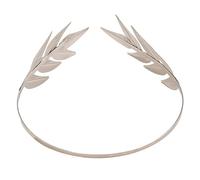 Diadème pour femme - Couronne de feuilles exquise - Antirouille - Brillante - Couleur unie - Accessoire de robe de mariée - Costume de princesse - Argenté