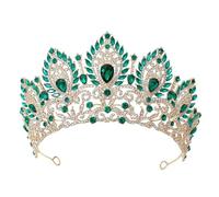 Diadème pour femme - Couronne royale de reine pour mariée, fête de mariage, robe de cheveux, accessoire de bijoux, Cristal Alliage Cristal