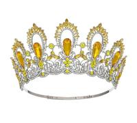 Diadème pour femme, grande couronne de mariée en strass, tiare de princesse, graemme, grande couronne de mariée en strass, tiare de princesse, grande couronne pour concours de beauté, mariée