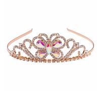 Diadème serre-tête déguisement princesse papillon rose TU