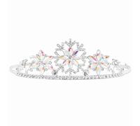 Diadème serre-tête déguisement reine de glace argent TU