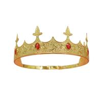 Diadèmes en métal avec pierres précieuses pour homme - Accessoires de cosplay pour mariages et fêtes à thème - Événements formels - Couronnes royales vintage, taille unique, Comme décrit, Comme décrit