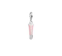 Diademita Pendentif en argent brillant à lèvres rose original