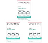Diadermine - 6 Strips Purifiants Visage - Anti Points Noirs/Impuretés - Peaux Normales à Mixtes - Actifs régulateurs de sébum - Purifie la Peau (Lot de 3)