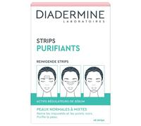 Diadermine - 6 Strips Purifiants Visage - Anti Points Noirs/Impuretés - Peaux Normales à Mixtes - Actifs régulateurs de sébum - Purifie la Peau