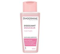 Diadermine - Dissolvant Douceur - Ongles Fragiles - Sans Acétone - Formule Douce et Efficace - Prend Soin des Ongles - Bouteille de 125 ml