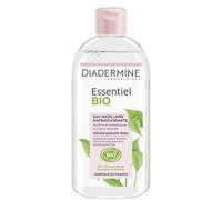 Diadermine - Essentiel Bio - Eau Micellaire Rafraîchissante - Nettoyant Visage - Enrichie en Prébiotiques d'Origine Naturelle - Certifiée Bio - 99% d'ingrédients d'origine naturelle - Flacon de 400ml