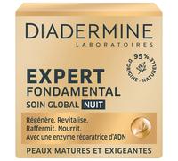 Diadermine - Expert Fondamental - Crème de Nuit Visage - Anti-âge - Peaux Matures et Exigeantes - Régénère, Revitalise, Raffermit et Répare - Soin du Visage - Soin Anti-Age - Pot 50 ml