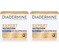 Diadermine - Expert Nutrition 3D - Crème de Nuit - Anti-rides - 50 ml - Lot de 2
