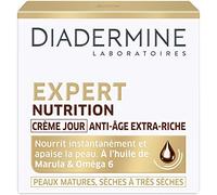 Diadermine - Expert Nutrition - Crème Visage de Jour Anti-Âge Extra-Riche - Peaux Matures, Sèches à Très Sèches - Nourrit et apaise la peau - Formule à la l'huile de Marula et Oméga 6 - Pot de 50 ml