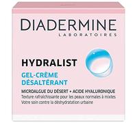 Diadermine - Hydralist - Gel Crème Visage - Désaltérant, Hydratant et Rafraîchissant à l'Acide Hyaluronique - 50 ml