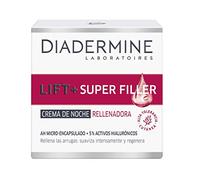 Diadermine Lift+ Super Remplissant Crème de Nuit, avec Micro Carpules dAcide Hyaluronique, pour Peaux Maduras, Action Anti-rides, 50 ml