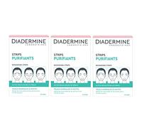 Diadermine - Pack de 3 x 6 Strips Purifiants Visage - Anti Points Noirs/Impuretés - Peaux Normales à Mixtes - Actifs régulateurs de sébum - Purifie la Peau