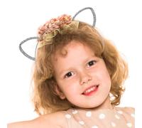 Diaders de chat pour filles, bandeaux de chat pour | Metal Cat Ears Glitter Bandeau en strass | Accessoires pour cheveux Accessoires de cheveux Accessoires de cosplay d