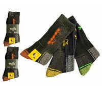 Diadora - 6 paires de chaussettes de travail en éponge bout et talon renforcés UNISEX mi-jambe - confort supplémentaire NOUVEAU MODÈLE, 467 JOB, 39-42