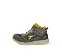 Diadora Utility Run Mid S3S, bottes de sécurité unisexes 44 EU Gris Foncé/Bleu Foncé/Jaune Gris Foncé/Bleu Foncé/Jaune