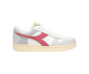 Diadora - Baskets basse en cuir blanc - Femme - Chaussures - Blanc - Taille: 37 EU