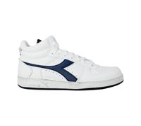 Diadora - Baskets en cuir à imprimé avec semelle en caoutchouc - Homme - Chaussures - Blanc - Taille: 40 EU