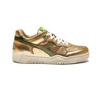 Diadora - Baskets en cuir métallisé - Femme - Chaussures - Beige - Taille: 37 EU