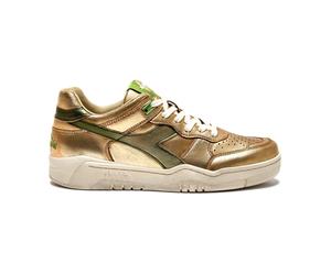 Diadora - Baskets en cuir métallisé - Femme - Chaussures - Beige - Taille: 37 EU