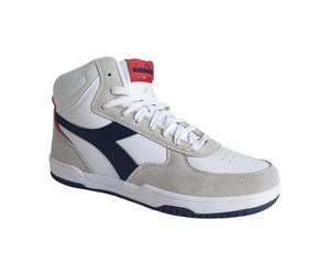 Diadora - Baskets Hautes en Cuir et Toile Grises - Homme - Chaussures - Gris - Taille: 44 EU