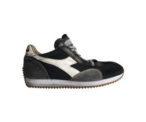 Diadora - Baskets Stone Washed Modèle Heritage - Homme - Chaussures - Noir - Taille: 45 EU