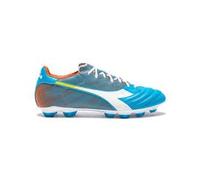 Diadora Brasil Elite Veloce GR LPU Chaussures de Football pour Homme, Bleu Fluo, Blanc, Orange, 44.5 EU