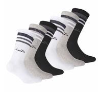 Diadora Chaussettes de sport gris / noir / blanc, Taille 43-46