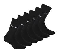 Diadora Chaussettes Unisex, Pack De 6 - Chaussettes De Sport, Coton, Logo, Uni