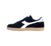 Diadora Chaussure Basse Baskets Casual Modèle Tokyo 181247 Tige en Cuir Suède Premium, Semelle en Caoutchouc, Chaussures Unisexe, Noir , 39 EU