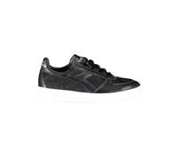 Diadora - Chaussures de Sport Noires Brodées - Femme - Chaussures - Noir - Taille: 35 1/2 EU