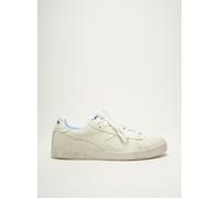 Diadora Game L Low Waxed, Sneakers Basses Mixte, Blanc (White/White/White C6180)39 EU