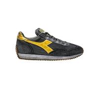 Diadora Chaussures Snekers Lifestyle Heritage Equipe H Dirty Stone Wash Evo Homme et Femme, C0002 Ébène Noir, 43 EU