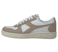 Diadora Femme Magic Basket Low Leather WN Chaussure de Gymnastique, White Whisper Pink, 36.5 EU