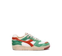 Diadora Heritage Chaussures B.560 RR Italia 180481 Sneaker Casual Homme Cuir Blanc/Marron, Blanc et marron., 43 EU