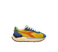 Diadora Heritage Chaussures Mercury Elite 180469 Baskets Casual Homme Cuir Jaune/Bleu, Jaune et bleu., 38 EU