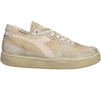Diadora Heritage Mi Basket Row Pigskin Sneakers pour femme en cuir, couleur beige, beige, 38 EU