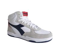 Diadora, Homme, Chaussures, Gris, Taille: 46 EU Baskets Hautes en Cuir et Toile Grises