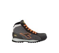 Diadora Homme Glove Tech Hi Pro S3 SRA HRO ESD Chaussure Bateau, Asphalt/Orange Fluo, 40 EU