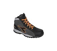 Diadora Homme Glove Tech Hi Pro S3 SRA HRO ESD Chaussure Bateau, Asphalt/Orange Fluo, 43 EU