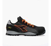 Diadora Homme Glove Tech Low Pro S3 SRA HRO ESD Chaussure de Piste d'athlétisme, Asphalt/Orange Fluo, 37 EU