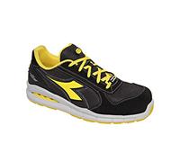 Diadora Homme Run Net AIRBOX Low S1P SRC Chaussure de Piste d'athlétisme, Black/Anthracite, 44 EU