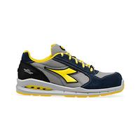 Diadora Homme Run Net AIRBOX Low S1P SRC Chaussure de Piste d'athlétisme, Blue Cosmos/Moon Rock Gray, 42 EU